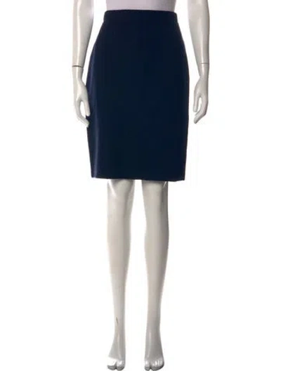 Pre-owned St. John Couture Knee-length Skirt In Blue