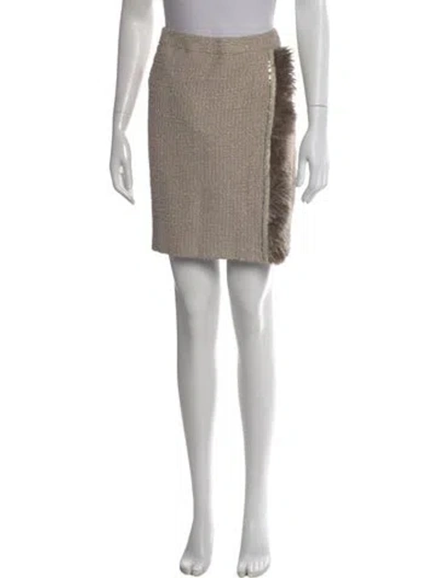 Pre-owned St. John Couture Knee-length Skirt In Gray