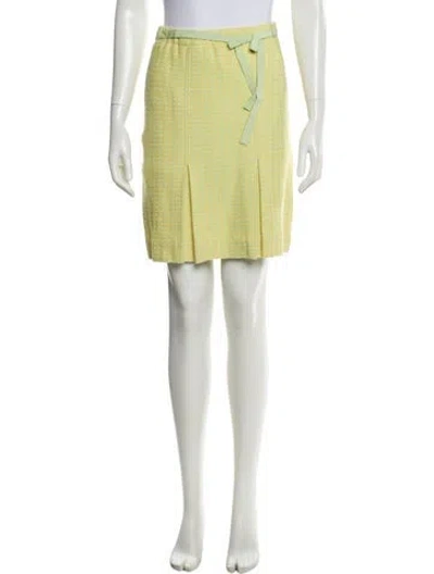 Pre-owned St. John Couture Knee-length Skirt In Yellow