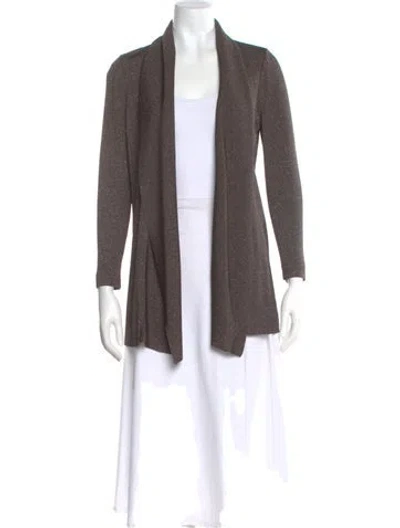 Pre-owned St. John Couture Open Front Sweater In Multi