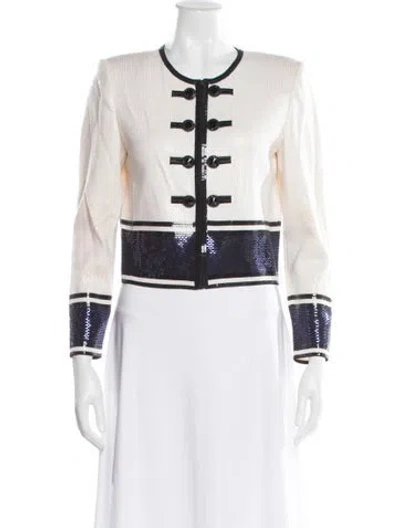 Pre-owned St. John Couture Patterned Jacket In Multi