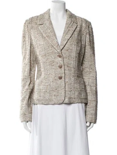 Pre-owned St. John Couture Printed Blazer