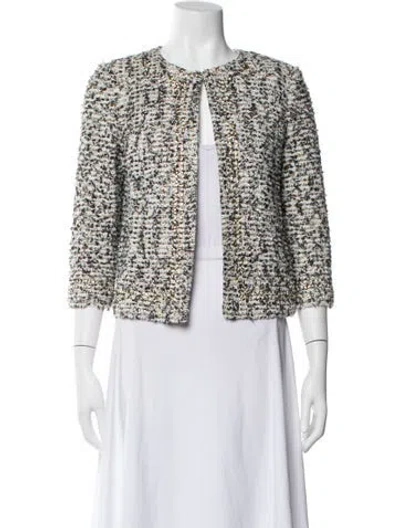 Pre-owned St. John Couture Printed Evening Jacket In Multi