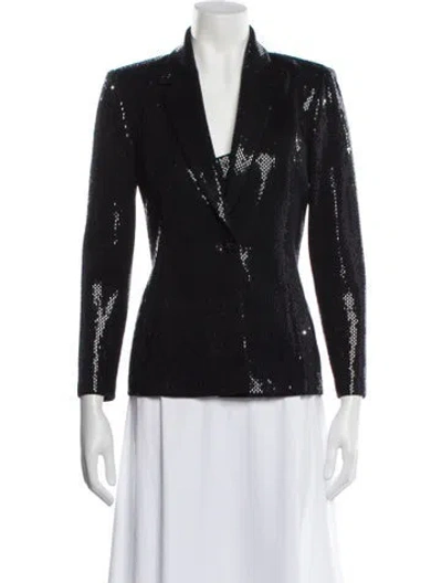 Pre-owned St. John Couture Printed Jacket In Black
