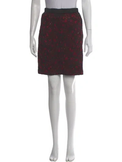 Pre-owned St. John Couture Printed Knee-length Skirt In Multi