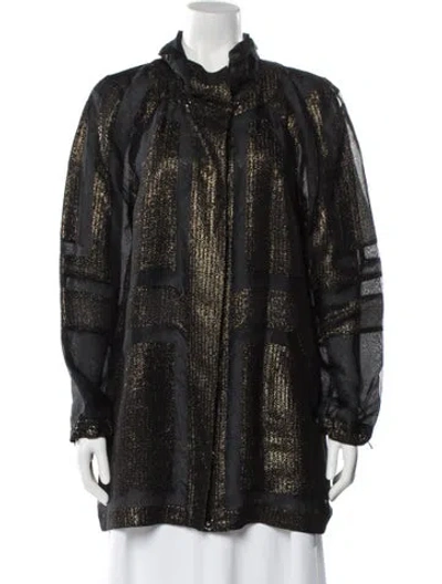 Pre-owned St. John Couture Silk Evening Jacket In Black