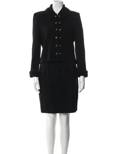 Pre-owned St. John Couture Skirt Set In Black