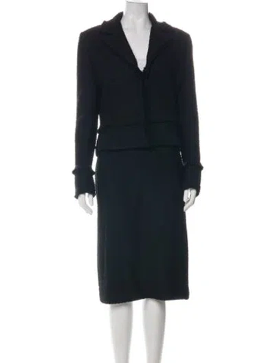 Pre-owned St. John Couture Skirt Set In Green