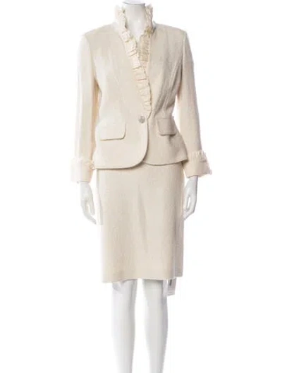 Pre-owned St. John Couture Skirt Set In Neutral