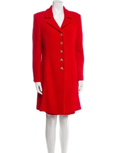 Pre-owned St. John Couture Skirt Suit In Red