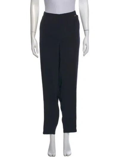 Pre-owned St. John Couture Straight Leg Pants In Black
