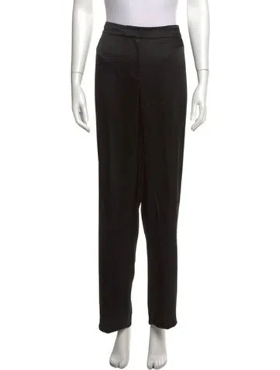 Pre-owned St. John Couture Straight Leg Pants In Black