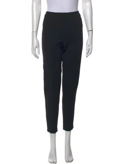 Pre-owned St. John Couture Straight Leg Pants In Black
