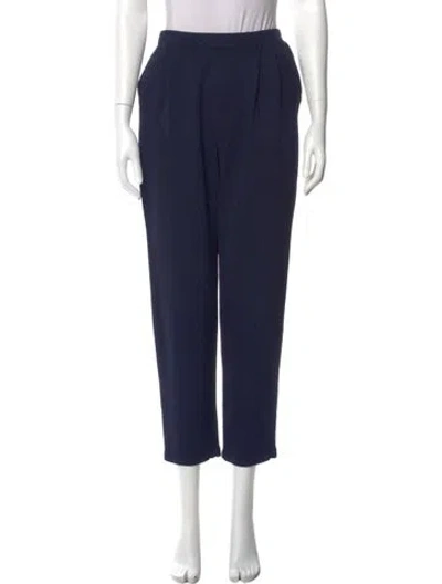Pre-owned St. John Couture Straight Leg Pants In Blue