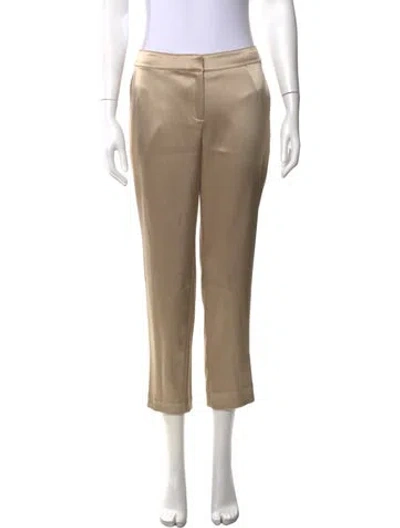 Pre-owned St. John Couture Straight Leg Pants In Neutrals