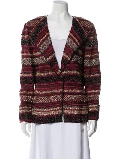 Pre-owned St. John Couture Striped Blazer