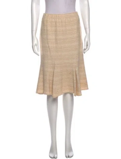 Pre-owned St. John Couture Striped Knee-length Skirt