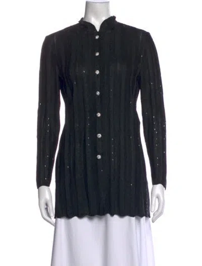 Pre-owned St. John Couture Sweater In Black