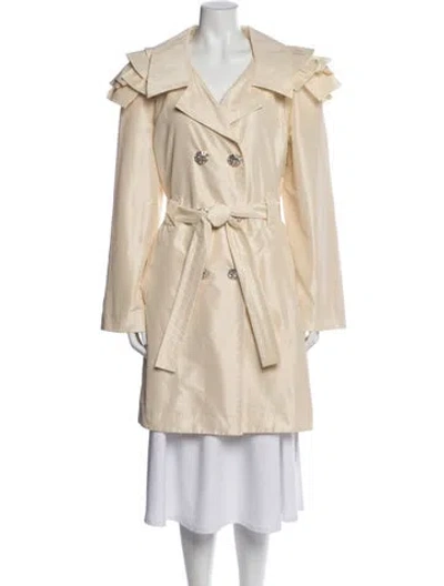 Pre-owned St. John Couture Trench Coat W/ Tags In Gold