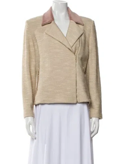 Pre-owned St. John Couture Tweed Pattern Blazer