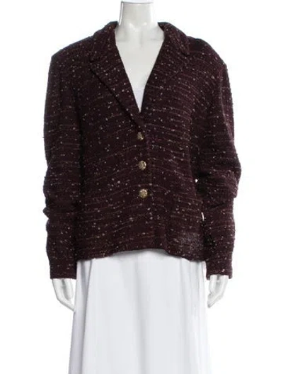 Pre-owned St. John Couture Tweed Pattern Blazer