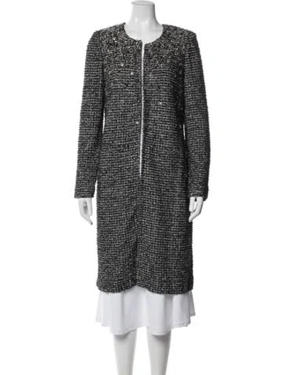 Pre-owned St. John Couture Tweed Pattern Coat W/ Tags In Multi
