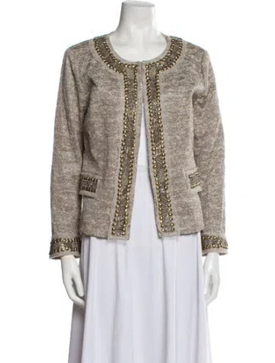Pre-owned St. John Couture Tweed Pattern Jacket