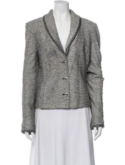Pre-owned St. John Couture Tweed Pattern Jacket