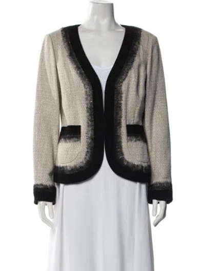 Pre-owned St. John Couture Tweed Pattern Jacket