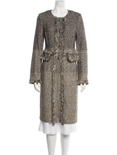Pre-owned St. John Couture Tweed Pattern Jacket