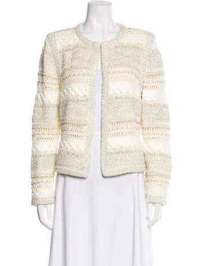 Pre-owned St. John Couture Tweed Pattern Jacket W/ Tags In Neutral
