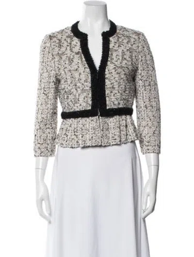Pre-owned St. John Couture Tweed Tweed Pattern Jacket
