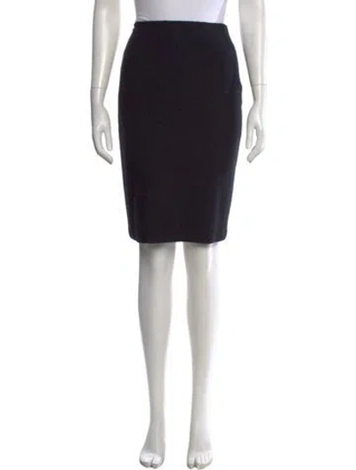 Pre-owned St. John Couture Velvet Knee-length Skirt In Multi