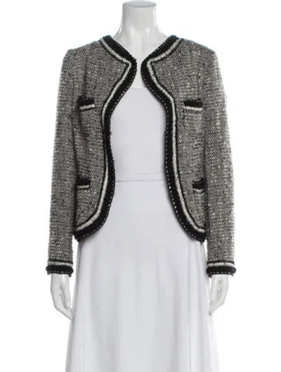 Pre-owned St. John Couture Virgin Wool Tweed Pattern Jacket