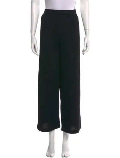 Pre-owned St. John Couture Wide Leg Pants In Black