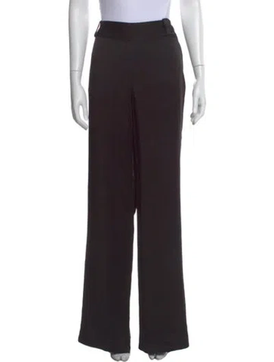 Pre-owned St. John Couture Wide Leg Pants In Black