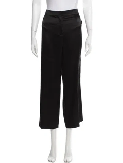 Pre-owned St. John Couture Wide Leg Pants In Black