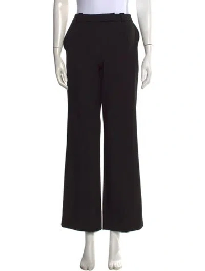 Pre-owned St. John Couture Wide Leg Pants In Black