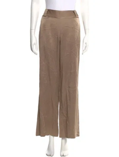 Pre-owned St. John Couture Wide Leg Pants In Brown
