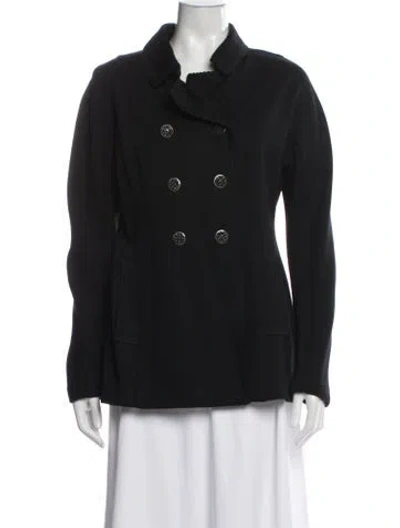 Pre-owned St. John Couture Wool Blazer In Black