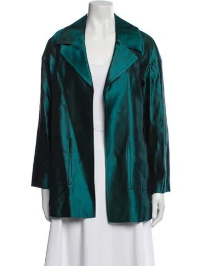 Pre-owned St. John Couture Wool Evening Jacket In Blue