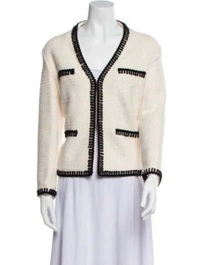 Pre-owned St. John Couture Wool Evening Jacket In Neutral