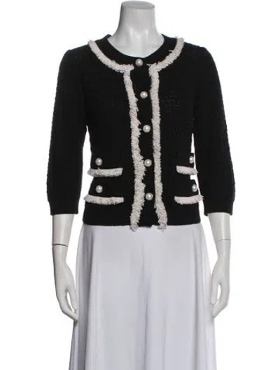 Pre-owned St. John Couture Wool Jacket In Black