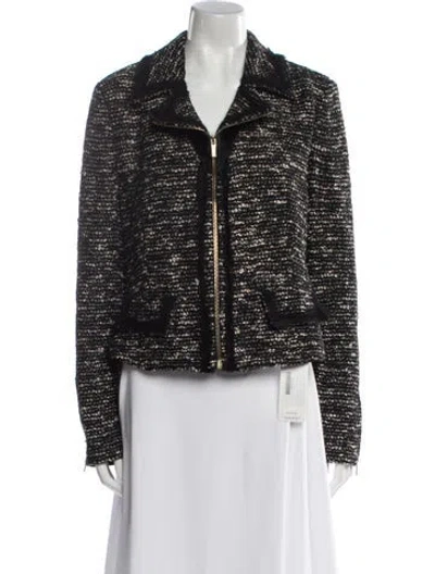 Pre-owned St. John Couture Wool Tweed Pattern Evening Jacket
