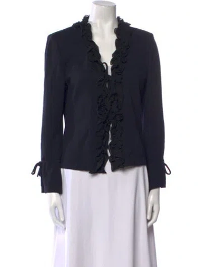 Pre-owned St John Cowl Neck Sweater In Black