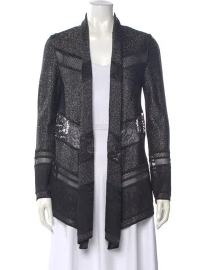 Pre-owned St John Cowl Neck Sweater In Gray