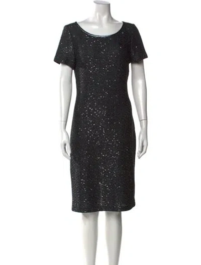 Pre-owned St John Crew Neck Knee-length Dress