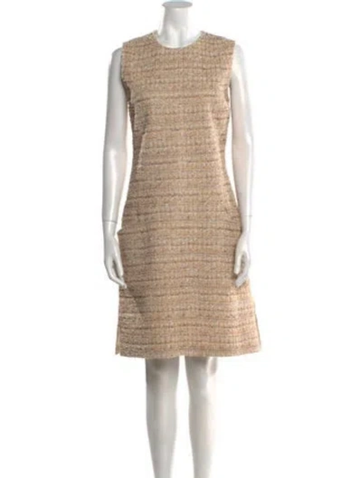Pre-owned St John Crew Neck Knee-length Dress W/ Tags
