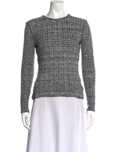 Pre-owned St John Crew Neck Long Sleeve Sweatshirt In Multi