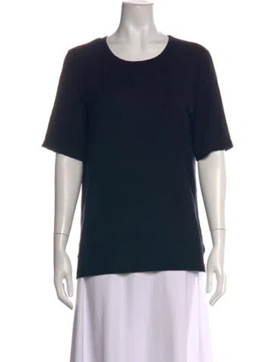 Pre-owned St John Crew Neck Short Sleeve T-shirt In Multicolor